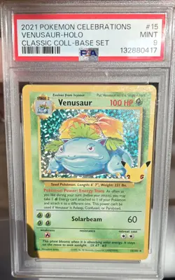 Pokemon TCG Venusaur Classic Celebrations 25th Anniversary PSA 9 - Image 1