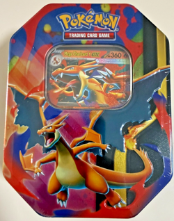 Mega Charizard Ex Tin Mega Charizard Y EX Promo Pokemon Sealed! IN HAND - Image 1