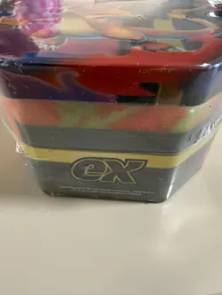 Mega Charizard Ex Tin Mega Charizard Y EX Promo Pokemon Sealed! IN HAND - Image 3