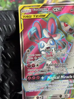 Pokemon Gardevoir & Sylveon GX TAG TEAM Ultra Rare Full Art Holo 204/214 HP 260 - Image 1