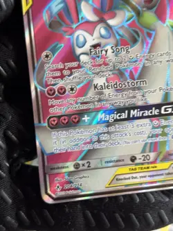 Pokemon Gardevoir & Sylveon GX TAG TEAM Ultra Rare Full Art Holo 204/214 HP 260 - Image 5