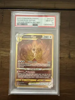 2023 Pokemon Crown Zenith Arceus VSTAR #GG70 PSA GEM MT 10 - Image 1