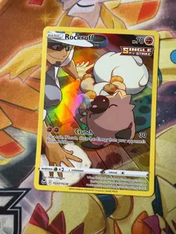 2022 Pokemon TCG SWSH Silver Tempest Trainer Gallery Rockruff FA TG07/TG30 UR NM - Image 1