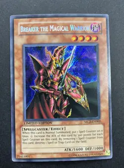 Yu-Gi-Oh! TCG Konami Breaker the Magical Warrior MC2-EN002 Limited Secret Holo - Image 1