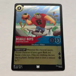 Beagle Boys 132/204 Disney Lorcana Archazia's Island Uncommon Cold Foil Card NM - Image 1