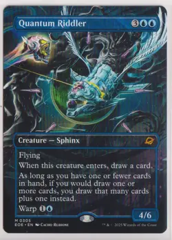 MTG Quantum Riddler (Borderless) Edge of Eternities Non Foil - Image 1