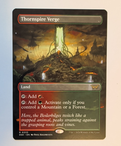 {1x} ~ Thornspire Verge ~ *Borderless* Duskmourn: HOH #333 Regular *Startropic* - Image 1