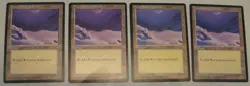 Magic the Gathering - Ice Age Snow Covered Lands x4 Plains - Image 1