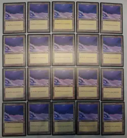 Magic the Gathering - Ice Age Snow Covered Lands x4 Plains - Image 3