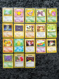 Bundle of 18 1st Edition Team Rocket WOTC Pokemon trading cards 20 yrs old!! - Image 1