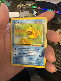Pokemon TCG Psyduck 1st Edition Base Set 50 HP 1999 Wizards 53/62 - Image 1