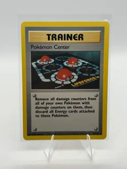 Pokemon TCG Base Set Pokemon Center Trainer #85/102 Unlimited Uncommon - Image 1