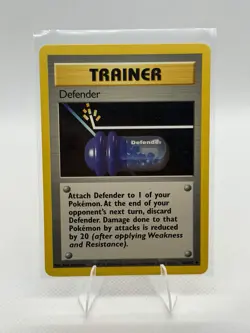 Pokemon TCG Base Set Trainer Defender #86/102 Unlimited Uncommon - Image 1