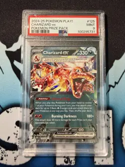 Pokemon Charizard Ex Prize Pack Play Promo PSA 9 Stamped Exclusive Obsidian - Image 1