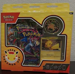Pokemon TCG 2026 Pokemon Day 30th Anniversary Sealed Box Pikachu Promo 3 Packs - Image 1