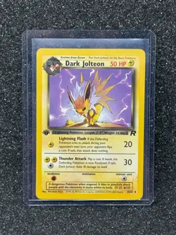 Pokemon TCG Dark Jolteon 38/82 Team Rocket 1st Edition Regular WOTC - LP - Image 1