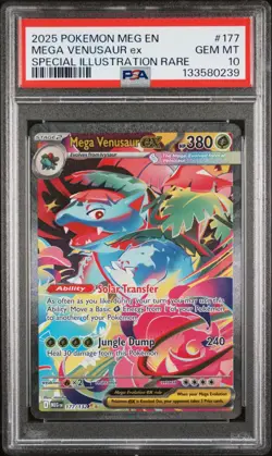 Pokemon TCG Mega Venusaur EX SIR 177/132 PSA 10 Gem Mint - Image 1