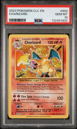 Charizard 003/034 PSA 10 CLC English Classic Collection Pokemon Card Game - Image 1