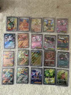 20 card illustration Rare/Full Art/Mega Ex/Promo LOT - Image 1