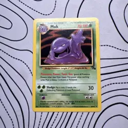 Muk | Fossil 28/62 | Rare Vintage 1999 Pokemon Card | LP - Image 1