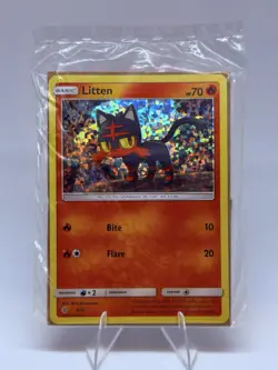 Litten 3/12 Holo | McDonalds Promo | Pokemon Card Sealed Rare - Image 1