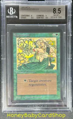 MTG Limited Edition Beta 1993 Regeneration BGS 8.5 NM/MT+ Old School 93/94 - Image 1