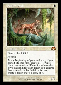 Light Play x 1 Ocelot Pride - Foil - Retro Frame Modern Horizons 3 Variants - Image 1