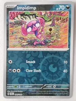 REVERSE HOLO Impidimp 094/142 NM / M Stellar Crown Pokemon Card Tomokazu Komiya - Image 1