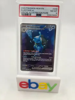 2023 Pokemon SV 151 MEW EN Blastoise ex #200/165 PSA 8 - Image 1
