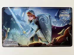 DISNEY LORCANA CHALLENGE CINDERELLA STOUTHEARTED FOIL PLAYMAT (RARE) - Image 1