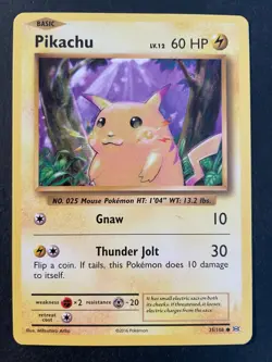 PIKACHU 35/108 Common Pokemon TCG 2016 XY Evolutions Card - Image 1