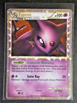 Espeon Prime HGSS Undaunted 81/90 Holo Rare Pokemon Card 2010 - Image 1