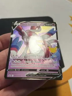 Dark Sylveon V SWSH134 SWSH: Sword & Shield Promo Card Holo NM B - Image 3