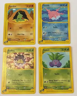 Pokemon Card Expedition Non Holo Bundle x4 Cards - Image 1