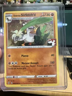 Pokemon Galarian Sirfetch'd Holo Rare Stage 1 130 HP Card 095/192 Sword & Shield - Image 1