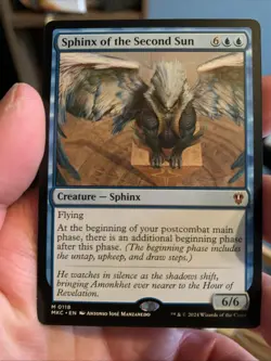 1x SPHINX OF THE SECOND SUN - Commander - MTG - NM - Magic the Gathering - Image 1
