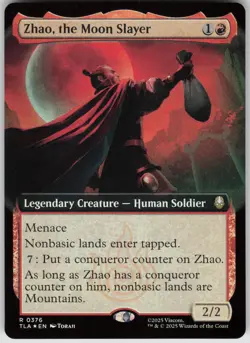MTG Zhao the Moon Slayer Extended Art Foil NM Avatar Last Airbender Magic 376 - Image 1