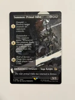 Summon: Primal Odin (Borderless) Final Fantasy Regular NM - Image 1