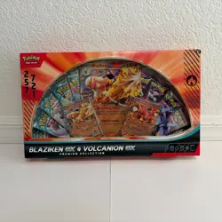 Pokemon TCG: Blaziken ex & Volcanion ex Premium Collection Box - Image 1