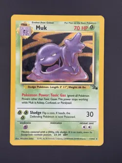 Muk - 13/62 - Fossil - Holo Rare - Unlimited - Pokemon TCG WOTC - LP/MP - Image 1