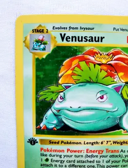Pokemon TCG 1st Edition Shadowless VENUSAUR Base Set 15/102 Holo Rare WOTC 1999 - Image 4