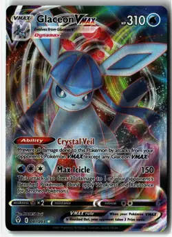 Glaceon VMAX ⭐ 041/203 Holo Rare VMAX Evolving Skies 2021 Pokemon NM - Image 1