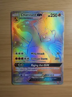 Charizard GX 150/147 Rainbow Rare Burning Shadows Secret Rare - Image 1
