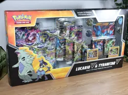 Pokemon Lucario V & Tyranitar V Heavy Hitters Premium Collection - New & Sealed - Image 2