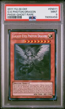 Yugioh Galaxy-Eyes Photon Dragon PHSW-EN011 Ghost Rare PSA 9 - Image 1
