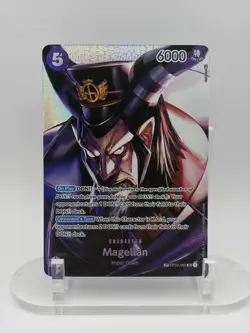 One Piece TCG English OP02-085 Magellan SP OP04 Alt Art Portrait NM - Image 1