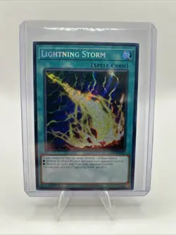 Yu-Gi-Oh Card - RA01-EN061 - LIGHTNING STORM (secret rare holo) - NM/Mint - Image 1
