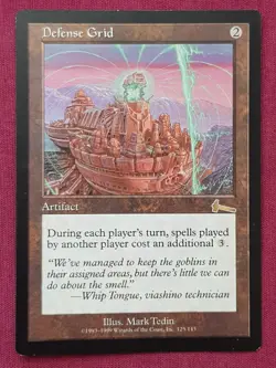 Magic The Gathering URZA'S LEGACY DEFENSE GRID artifact card MTG - Image 1