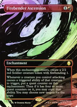 Firebender Ascension Foil Showcase Avatar: The Last Airbender NM MTG - Image 1