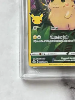 2021 POKEMON CELEBRATIONS 005 FULL ART PIKACHU AGS PSA 10 Crossgrade LOW POP - Image 5